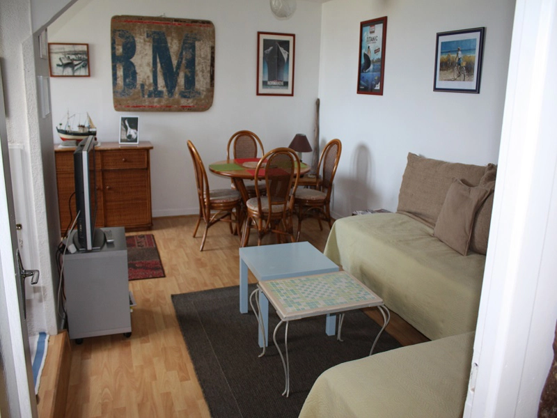   Appartement à Grandcamp-Maisy, séjour-salon 