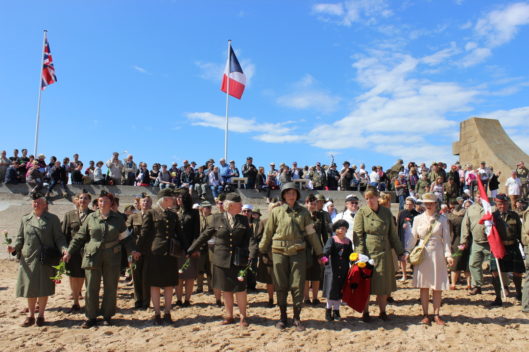 Commémoration du 6 juin à Omaha Beach 