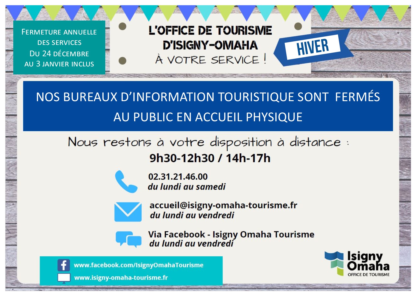 horaires ouverture OT Hiver horaires ouverture OT Hiver