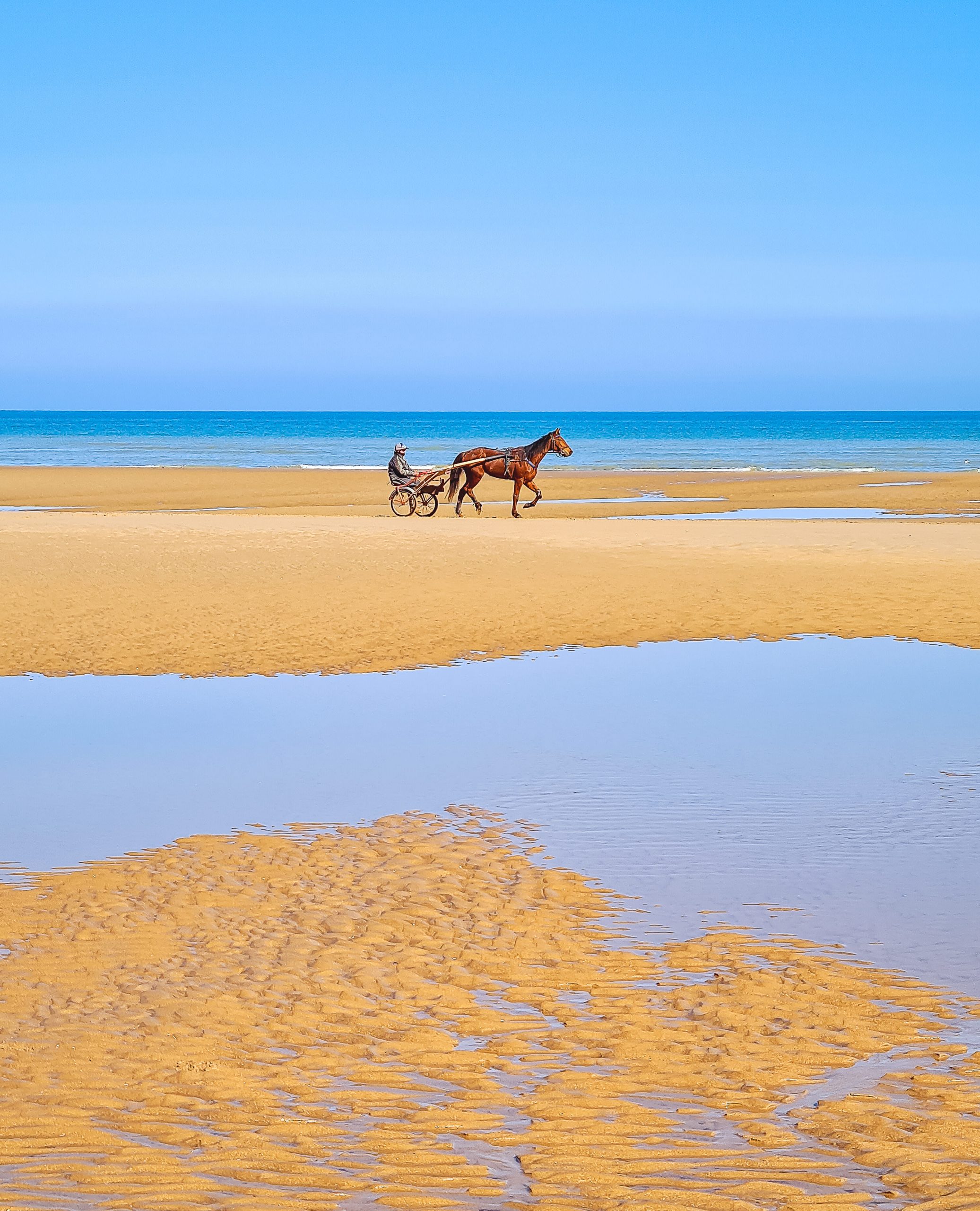 Mer et plage d'Omaha Beach - F.Thériaux Mer et plage d'Omaha Beach